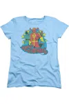Gildan Dc Comics Red Tornado Stars Short Sleeve Womens Tee / T-shirt In Blue