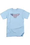 Gildan Dc Comics Red,white & Blue Short Sleeve Adult Tee / T-shirt In Blue