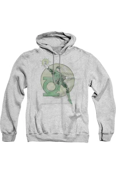 Gildan Dc Comics Retro Lantern Iron On Adult Pull Over Hoodie / Hooded Sweatshirt In Multi