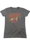 Gildan Dc Comics Retro Marvel Short Sleeve Womens Tee / T-shirt In Pink