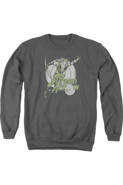 Gildan Dc Comics Right On Target Adult Crewneck Sweatshirt In Pink