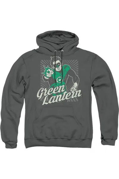 Gildan Dc Comics Ring Rays Adult Pull Over Hoodie / Hooded Sweatshirt In Gray