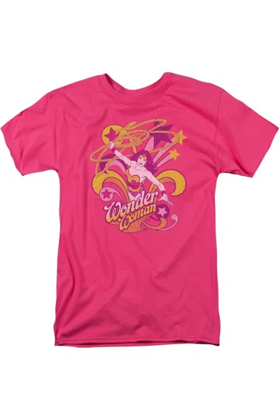Gildan Dc Comics Save Me Short Sleeve Adult Tee / T-shirt In Pink