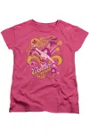 Gildan Dc Comics Save Me Short Sleeve Womens Tee / T-shirt In Pink
