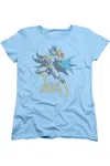 Gildan Dc Comics See Ya Short Sleeve Womens Tee / T-shirt In Blue
