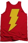 Gildan Dc Comics Shazam Logo Adult Tank Top In Red