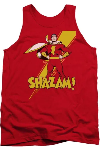 Gildan Dc Comics Shazam Shazam Adult Tank Top In Red