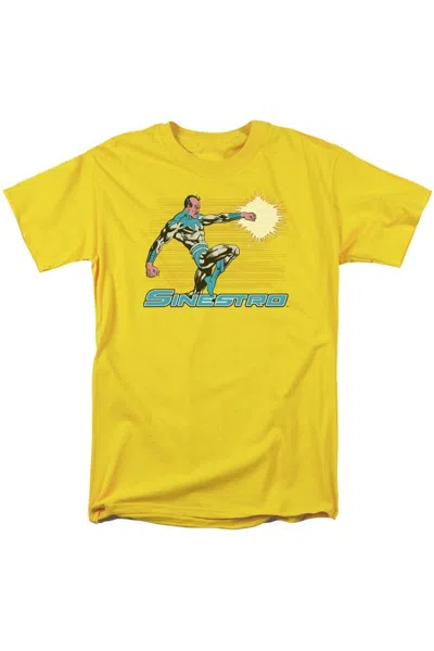 Gildan Dc Comics Sinestro Short Sleeve Adult Tee / T-shirt In Yellow