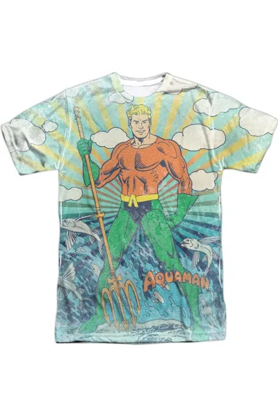 Gildan Dc Comics Sonar Short Sleeve Adult Poly Crew Tee / T-shirt In White