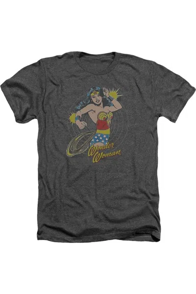Gildan Dc Comics Spinning Adult Heather Tee / T-shirt In Gray
