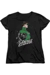 Gildan Dc Comics Star Gazer Short Sleeve Womens Tee / T-shirt In Black