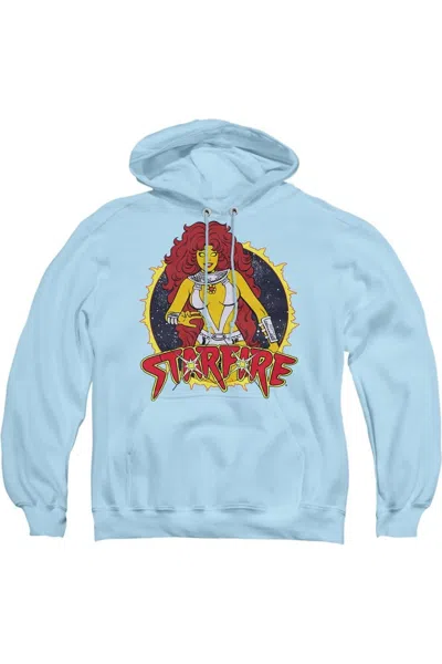 Gildan Dc Comics Starfire Adult Pull Over Hoodie / Hooded Sweatshirt In Blue