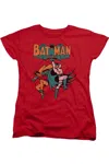 Gildan Dc Comics Starling Shock Short Sleeve Womens Tee / T-shirt In Red