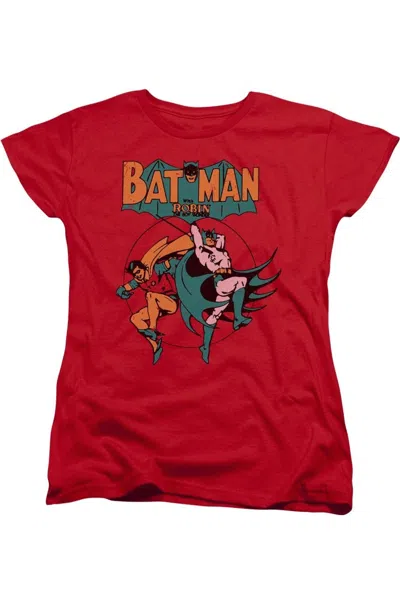 Gildan Dc Comics Starling Shock Short Sleeve Womens Tee / T-shirt In Red