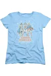 Gildan Dc Comics Super Powers X3 Short Sleeve Women´s Tee / T-shirt In Blue