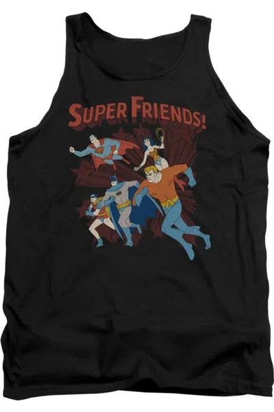 Gildan Dc Comics Super Running Adult Tank Top In Black