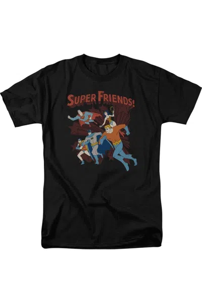 Gildan Dc Comics Super Running Short Sleeve Adult Tee / T-shirt In Black