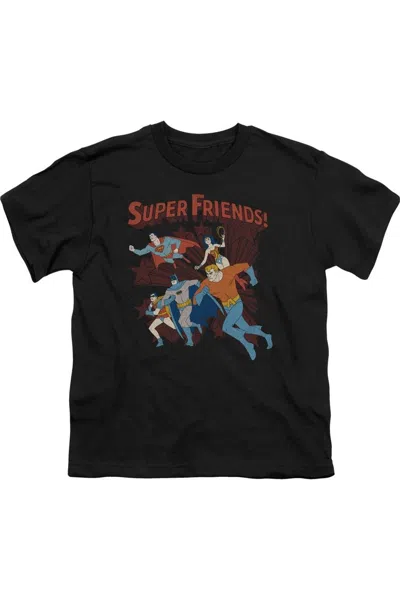 Gildan Kids' Dc Comics Super Running Short Sleeve Toddler Tee / T-shirt In Black