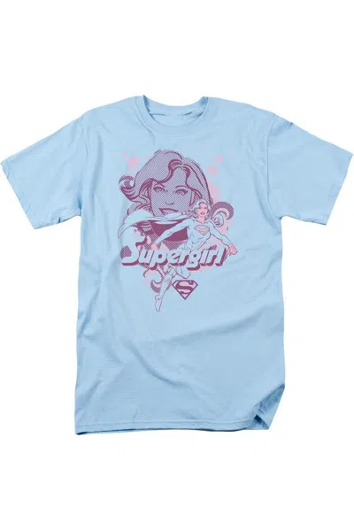 Gildan Dc Comics Supergirl Short Sleeve Adult Tee / T-shirt In Blue