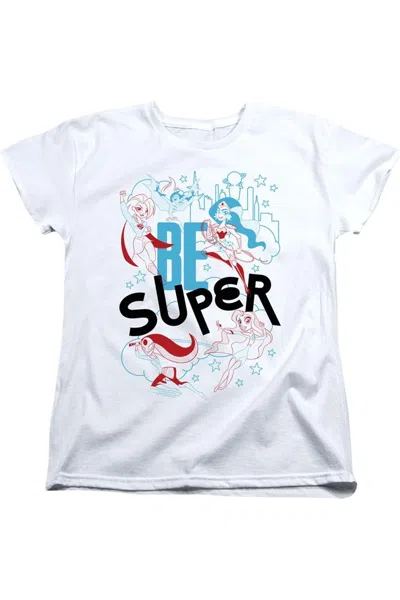 Gildan Dc Comics Superhero Girls Be Super Short Sleeve Women´s Tee / T-shirt In White