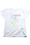 Gildan Dc Comics Superhero Girls Fighting For Justice Short Sleeve Women´s Tee / T-shirt In White