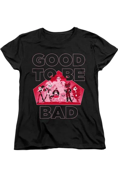 Gildan Dc Comics Superhero Girls Good To Be Bad Short Sleeve Women´s Tee / T-shirt In Black