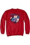 Gildan Dc Comics Superman 64 Adult Crewneck Sweatshirt In Red
