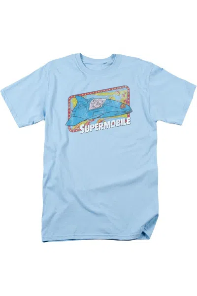 Gildan Dc Comics Supermobile Short Sleeve Adult Tee / T-shirt In Blue