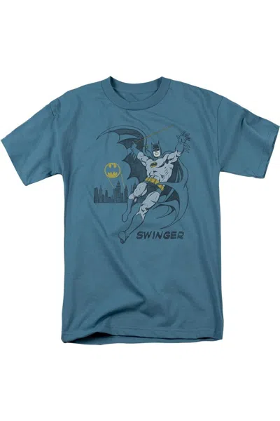 Gildan Dc Comics Swinging Short Sleeve Adult Tee / T-shirt In Grey
