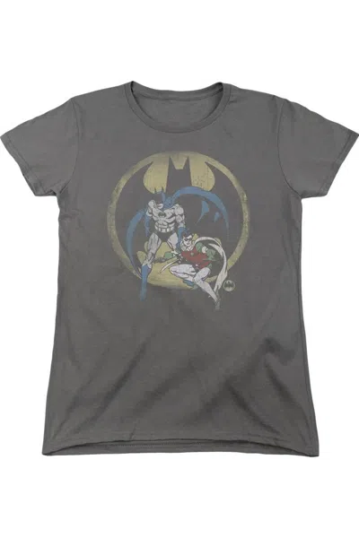 Gildan Dc Comics Team Short Sleeve Womens Tee / T-shirt In Gray