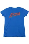 Gildan Dc Comics The Atom Short Sleeve Womens Tee / T-shirt In Blue