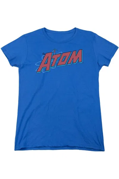 Gildan Dc Comics The Atom Short Sleeve Womens Tee / T-shirt In Blue