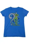 Gildan Dc Comics The Riddler Short Sleeve Womens Tee / T-shirt In Blue