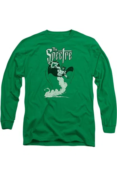 Gildan Dc Comics The Spectre Long Sleeve Adult Tee / T-shirt In Green