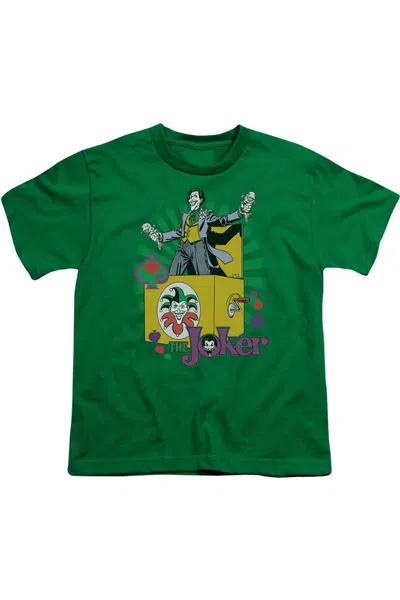 Gildan Kids' Dc Comics These Fish Are Loaded Short Sleeve Youth Tee / T-shirt In Green