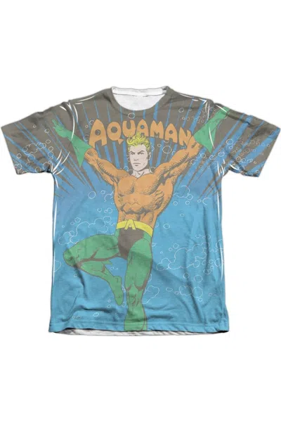 Gildan Dc Comics Underwater Sub Adult Poly/cotton Short Sleeve Tee / T-shirt In White