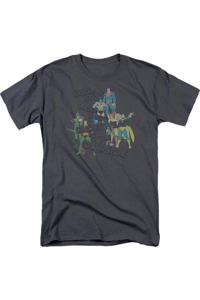 Gildan Dc Comics Underwear Short Sleeve Adult Tee / T-shirt In Silver