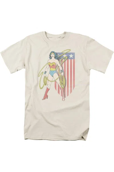 Gildan Dc Comics Usa Banner Short Sleeve Adult Tee / T-shirt In White