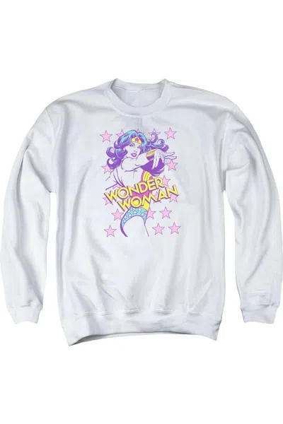 Gildan Dc Comics Valiant Adult Crewneck Sweatshirt In White