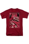 Gildan Dc Comics Wanted Bat Short Sleeve Adult Tee / T-shirt In Red