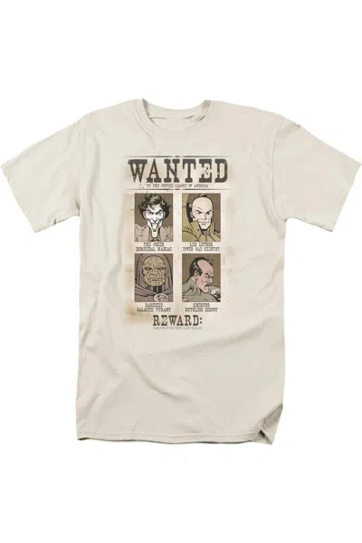 Gildan Dc Comics Wanted Poster Short Sleeve Adult Tee / T-shirt In White