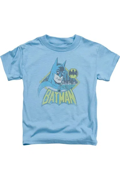 Gildan Kids' Dc Comics Watch Yourself Short Sleeve Juvenile Tee / T-shirt In Blue