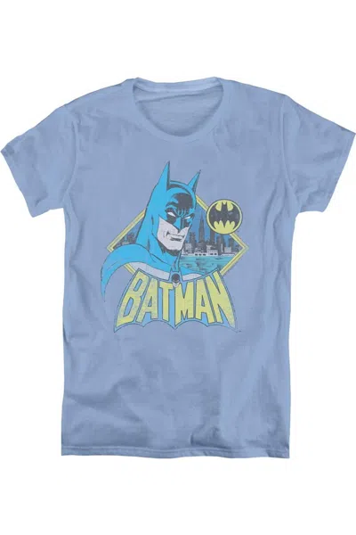 Gildan Dc Comics Watch Yourself Short Sleeve Womens Tee / T-shirt In Blue