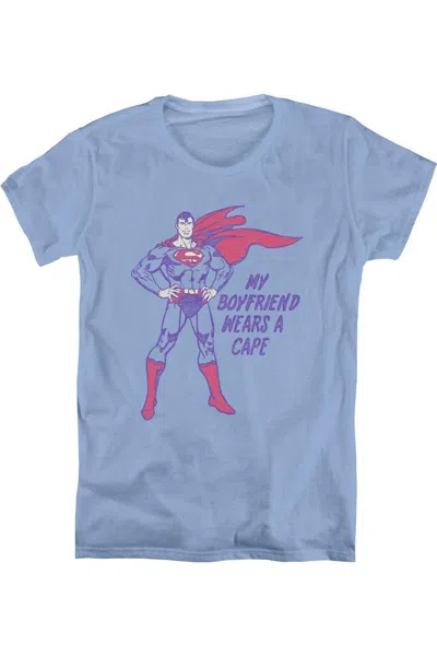 Gildan Dc Comics Wears A Cape Short Sleeve Womens Tee / T-shirt In Multi