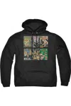 Gildan Dc Comics Wonder Woman Covers Adult Pull Over Hoodie / Hooded Sweatshirt In Black