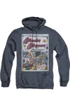 Gildan Dc Comics Wonder Woman For President Adult Heather Hoodie / Hooded Sweatshirt In Blue
