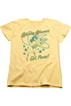 Gildan Dc Comics Wonder Woman Girl Power Short Sleeve Womens Tee / T-shirt In Yellow