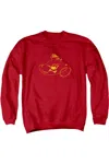Gildan Dc Comics Wonder Woman Min Adult Crewneck Sweatshirt In Red