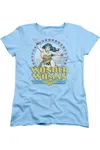 Gildan Dc Comics Wonder Woman Star Of Paradise Island Short Sleeve Women´s Tee / T-shirt In Blue
