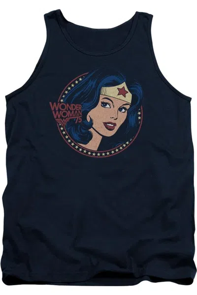 Gildan Dc Comics Wonder Woman75 Starburst Portrait Adult Tank Top In Multi